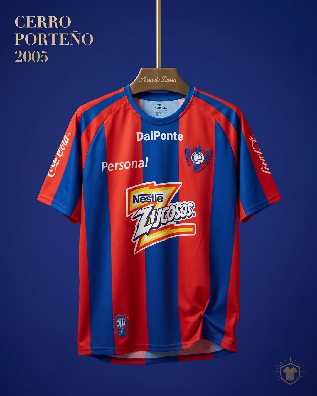 Camiseta local 2005 de Club Cerro Porteño (recreación)