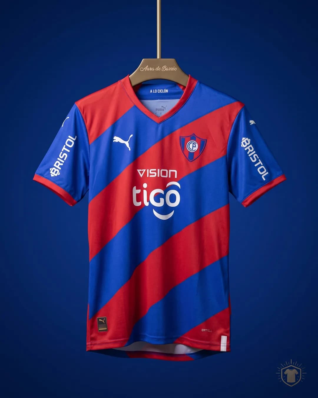 Camiseta local 2023 de Club Cerro Porteño (recreación)