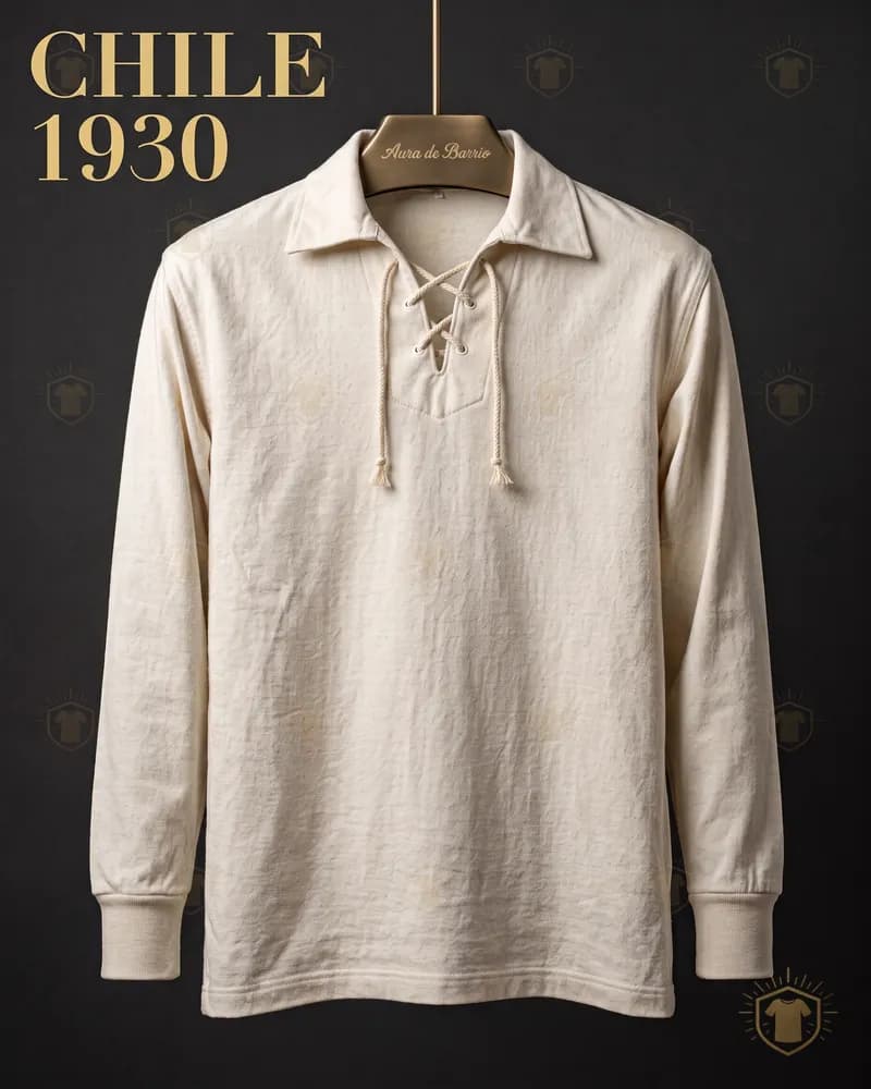 Camiseta local 1930 de Chile (recreación)