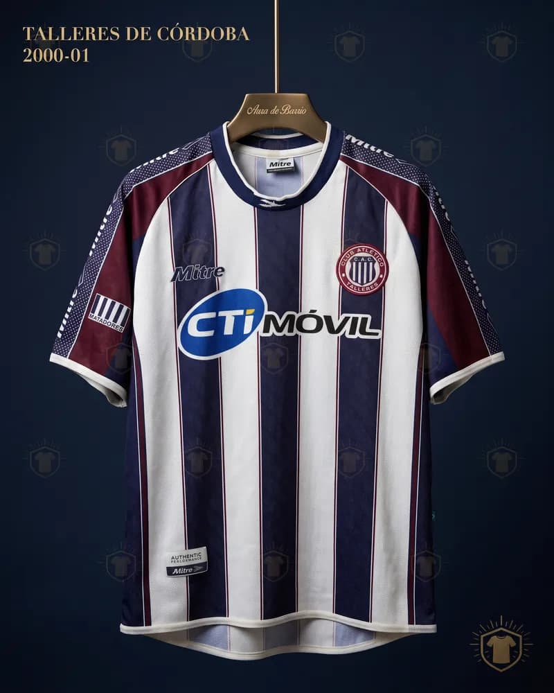 Camiseta local 2000–01 de Club Atlético Talleres de Córdoba (recreación)