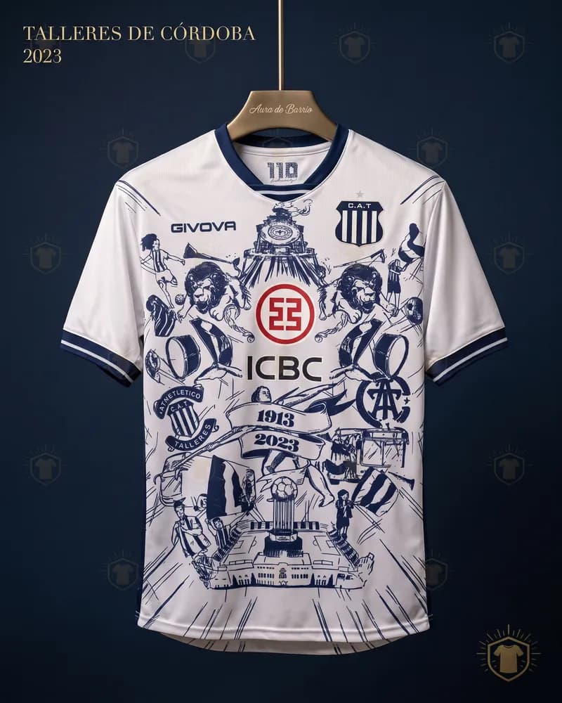 Camiseta aniversario 2023 de Club Atlético Talleres de Córdoba (recreación)