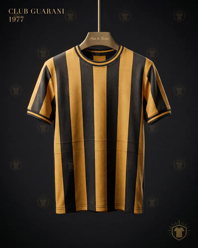 Camiseta local 1977 de Club Guarani (recreación)
