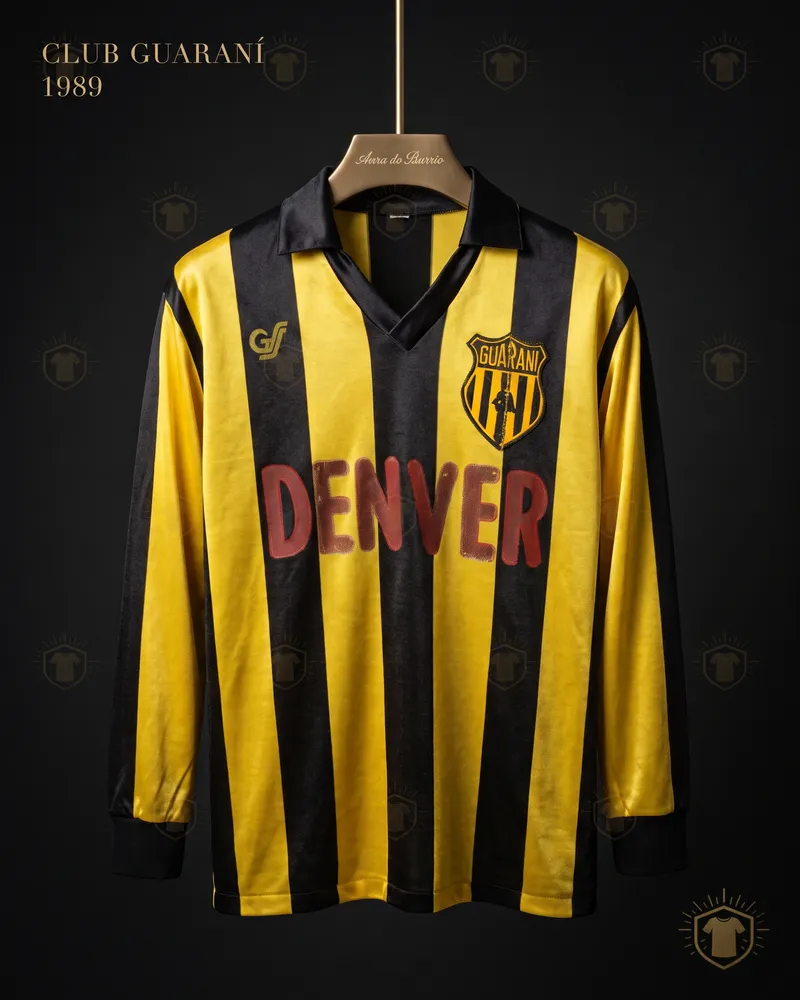 Camiseta local 1989 de Club Guarani (recreación)