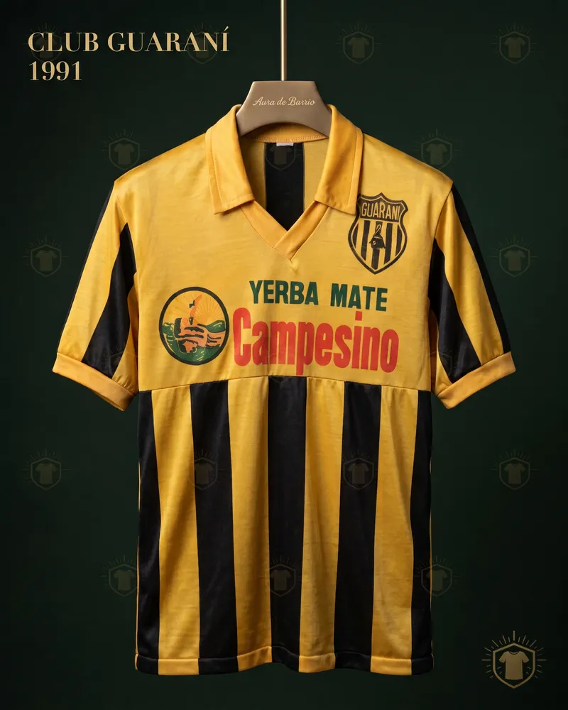 Camiseta local 1991 de Club Guarani (recreación)
