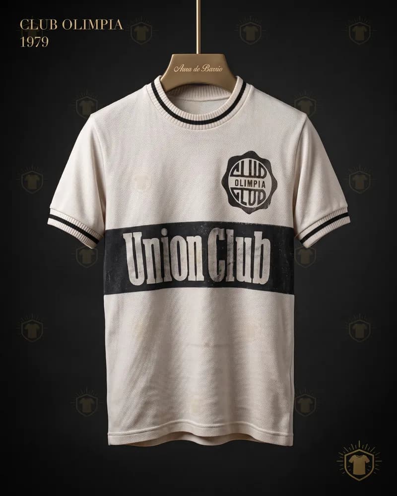 Camiseta local 1979 de Club Olimpia (recreación)