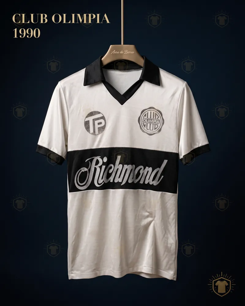 Camiseta local 1990 de Club Olimpia (recreación)