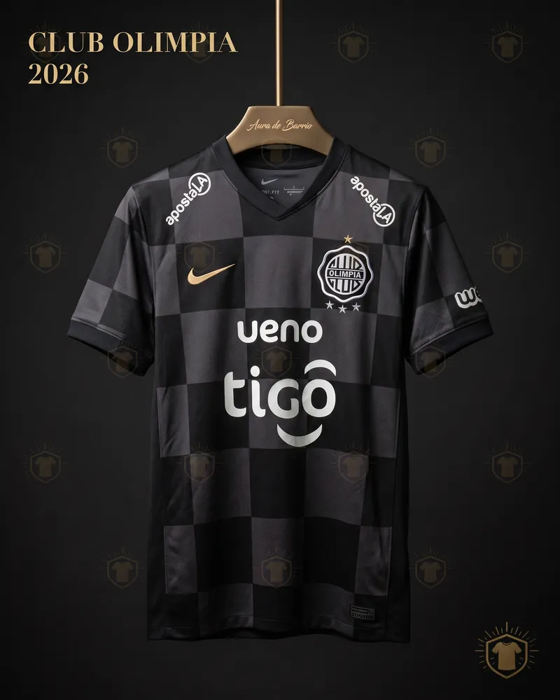 Camiseta visitante 2026 de Club Olimpia (recreación)