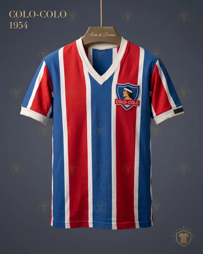 Camiseta visitante 1954 de Colo-Colo (recreación)