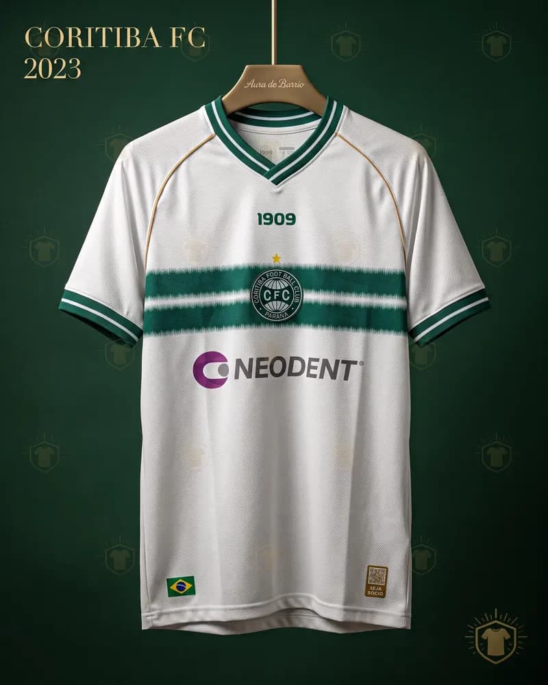 Camiseta local 2023 de Coritiba (recreación)