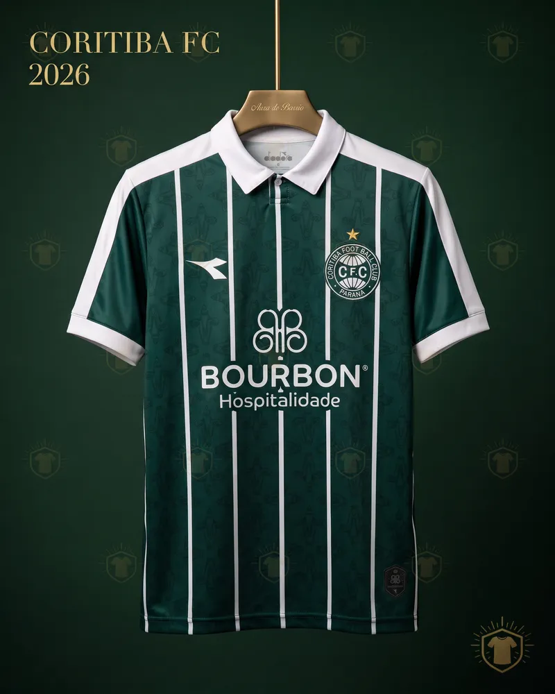 Camiseta visitante 2026 de Coritiba (recreación)