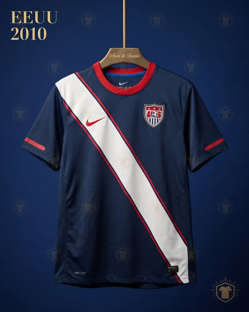 Camiseta visitante 2010 de Estados Unidos (recreación)