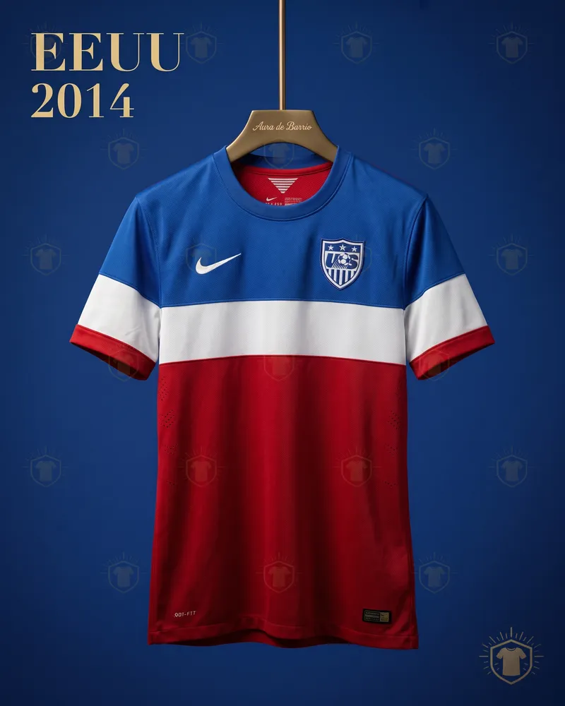 Camiseta visitante 2014 de Estados Unidos (recreación)