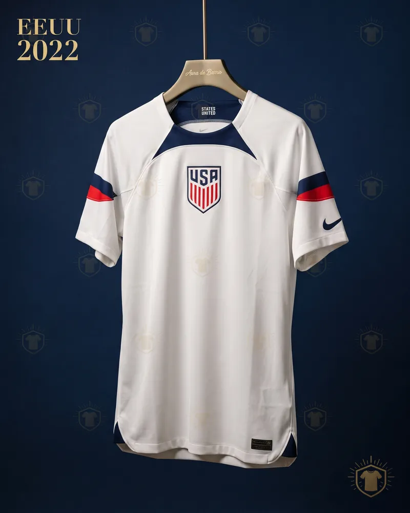 Camiseta local 2022 de Estados Unidos (recreación)