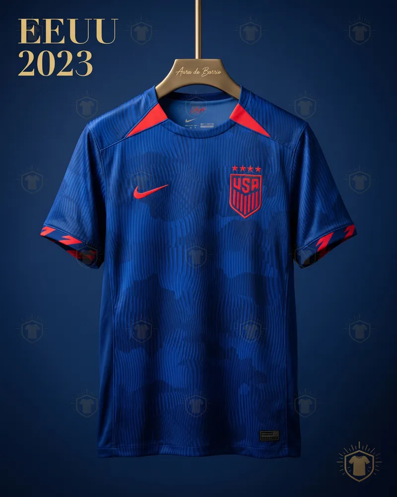 Camiseta visitante 2023 de Estados Unidos (recreación)
