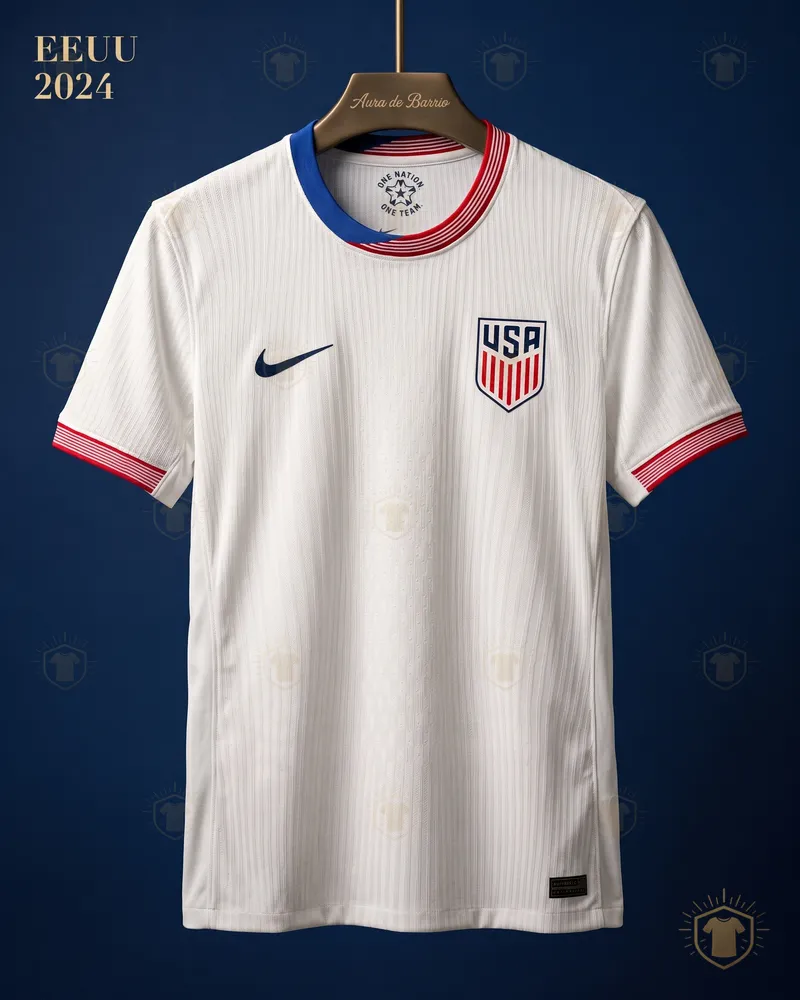 Camiseta local 2024 de Estados Unidos (recreación)