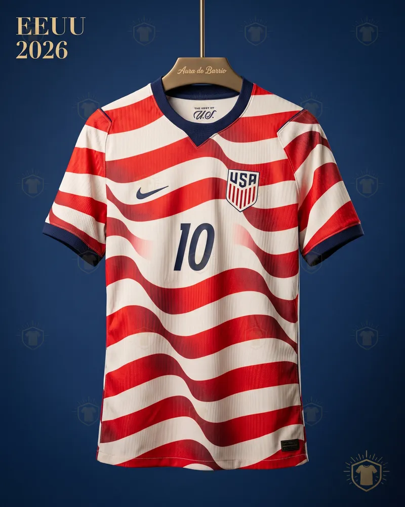 Camiseta local 2026 de Estados Unidos (recreación)