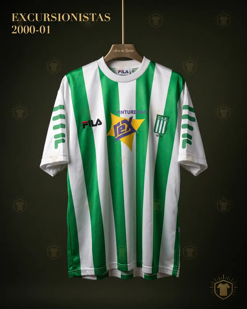 Camiseta local 2000–01 de Excursionistas (recreación)