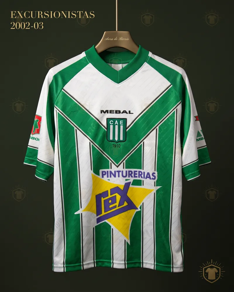 Camiseta local 2002–03 de Excursionistas (recreación)
