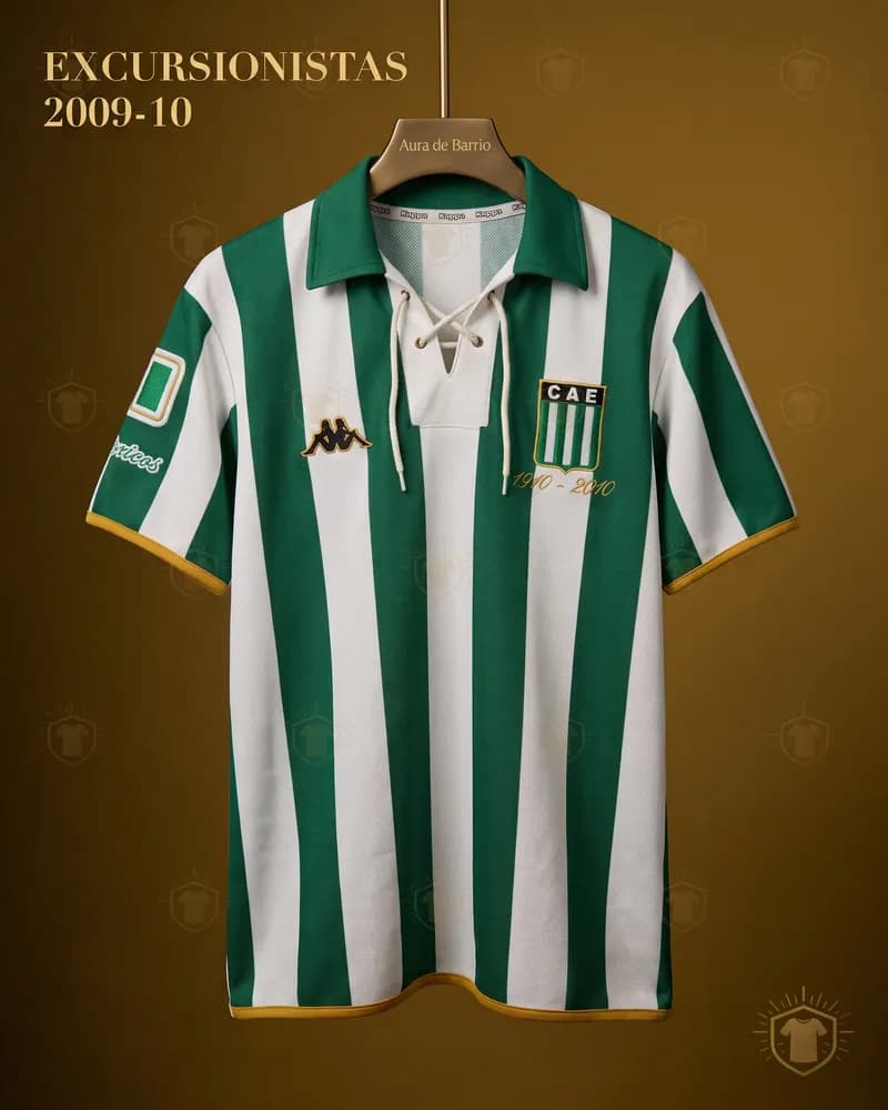 Camiseta local 2009–10 de Excursionistas (recreación)