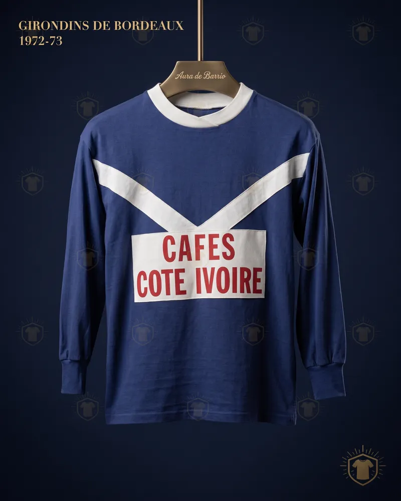 Camiseta local 1972–73 de Girondins de Bordeaux (recreación)