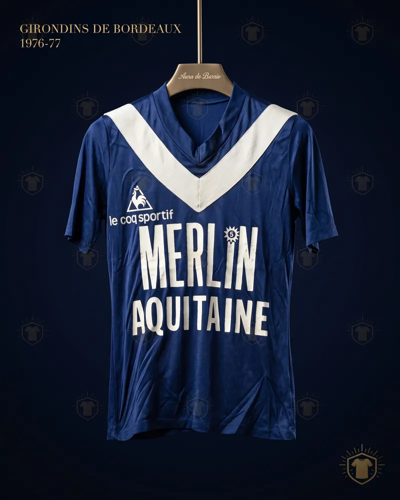 Camiseta local 1976–77 de Girondins de Bordeaux (recreación)