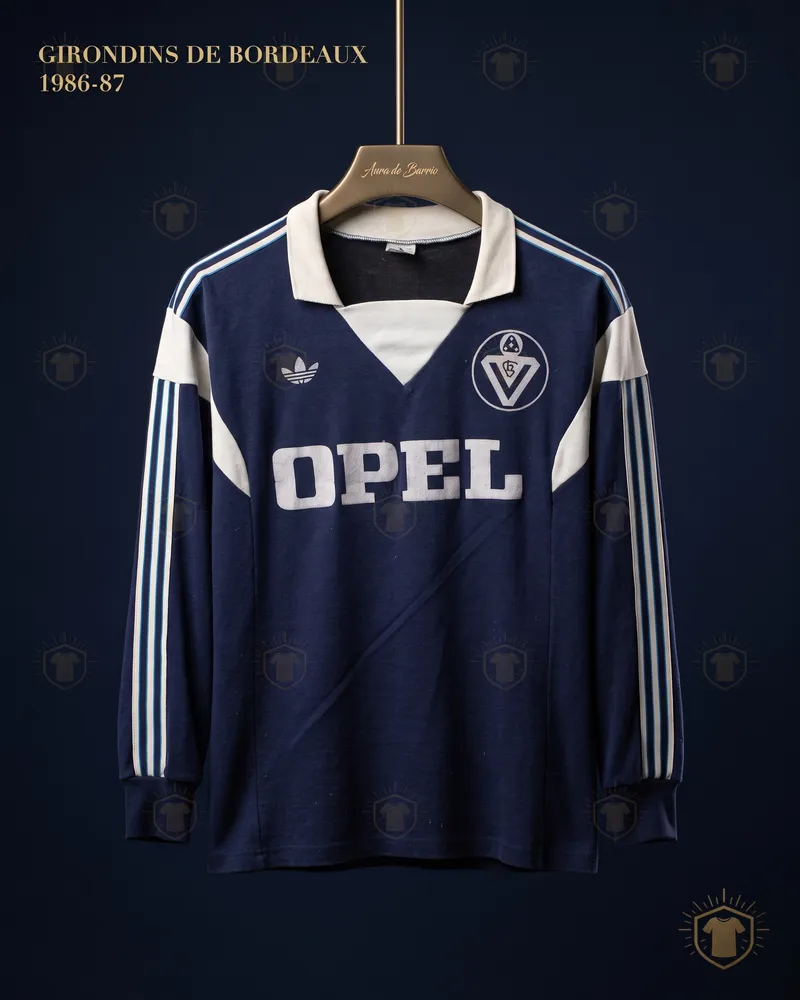 Camiseta local 1986–87 de Girondins de Bordeaux (recreación)