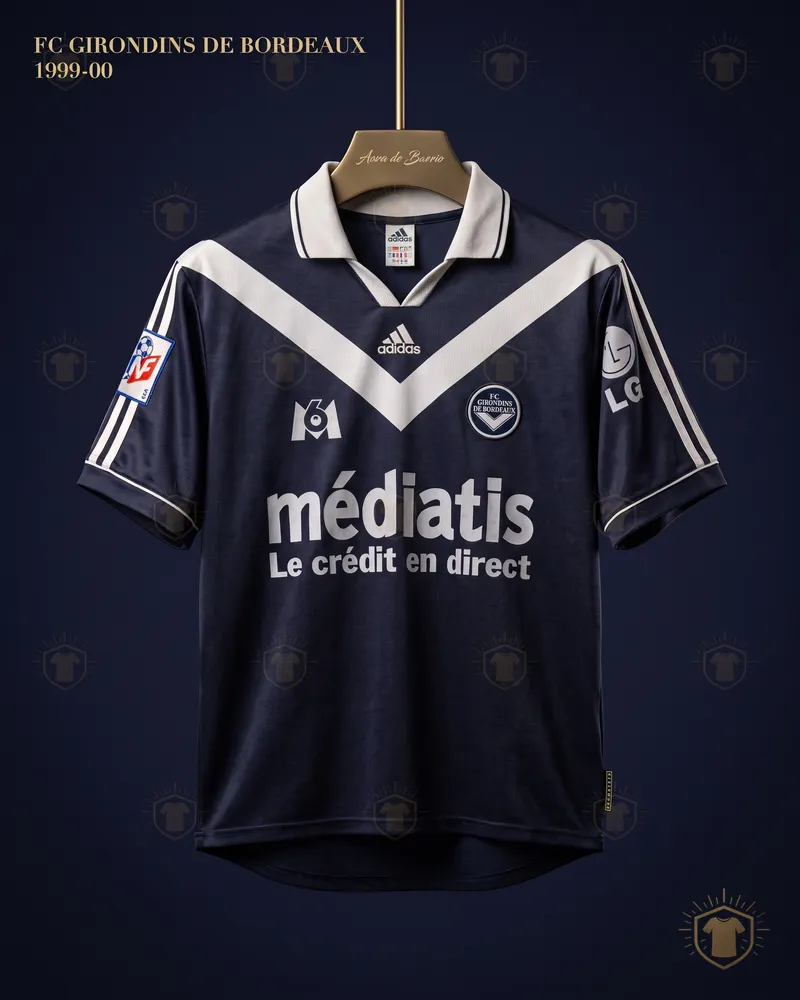 Camiseta local 1999–00 de Girondins de Bordeaux (recreación)
