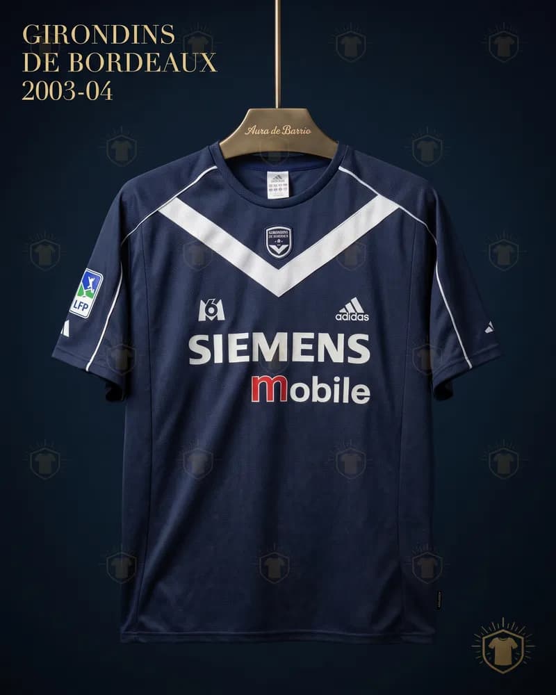 Camiseta local 2003–04 de Girondins de Bordeaux (recreación)