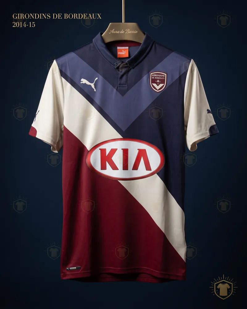Camiseta visitante 2014–15 de Girondins de Bordeaux (recreación)