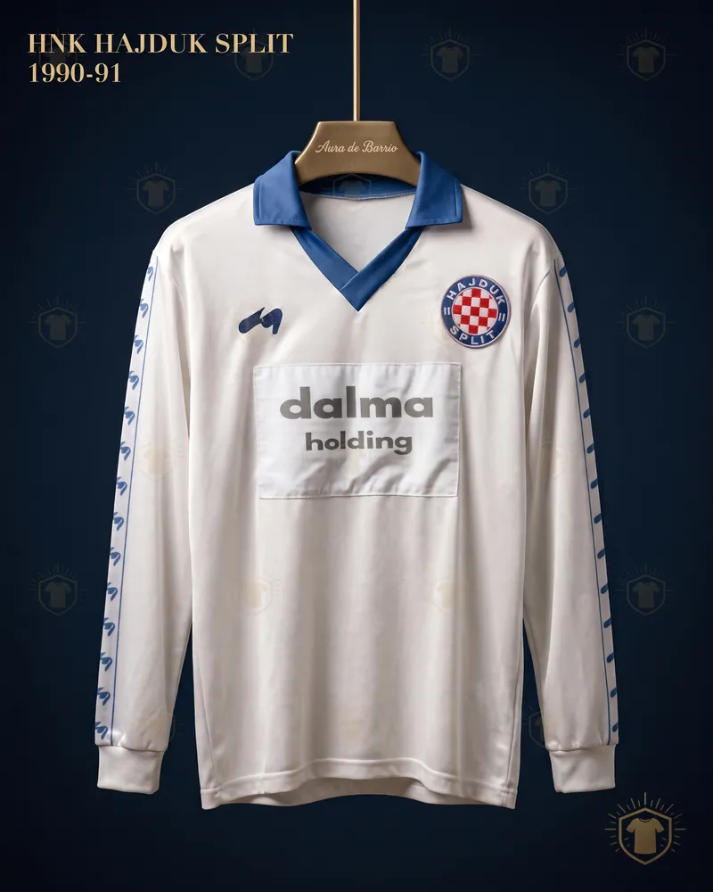 Camiseta local 1990–91 de HNK Hajduk Split (recreación)