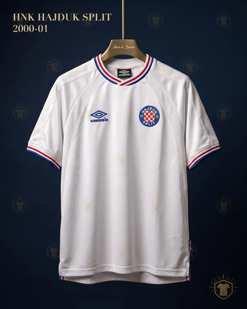 Camiseta local 2000–01 de HNK Hajduk Split (recreación)