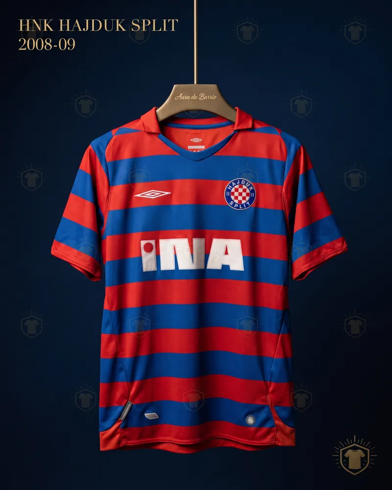 Camiseta visitante 2008–09 de HNK Hajduk Split (recreación)