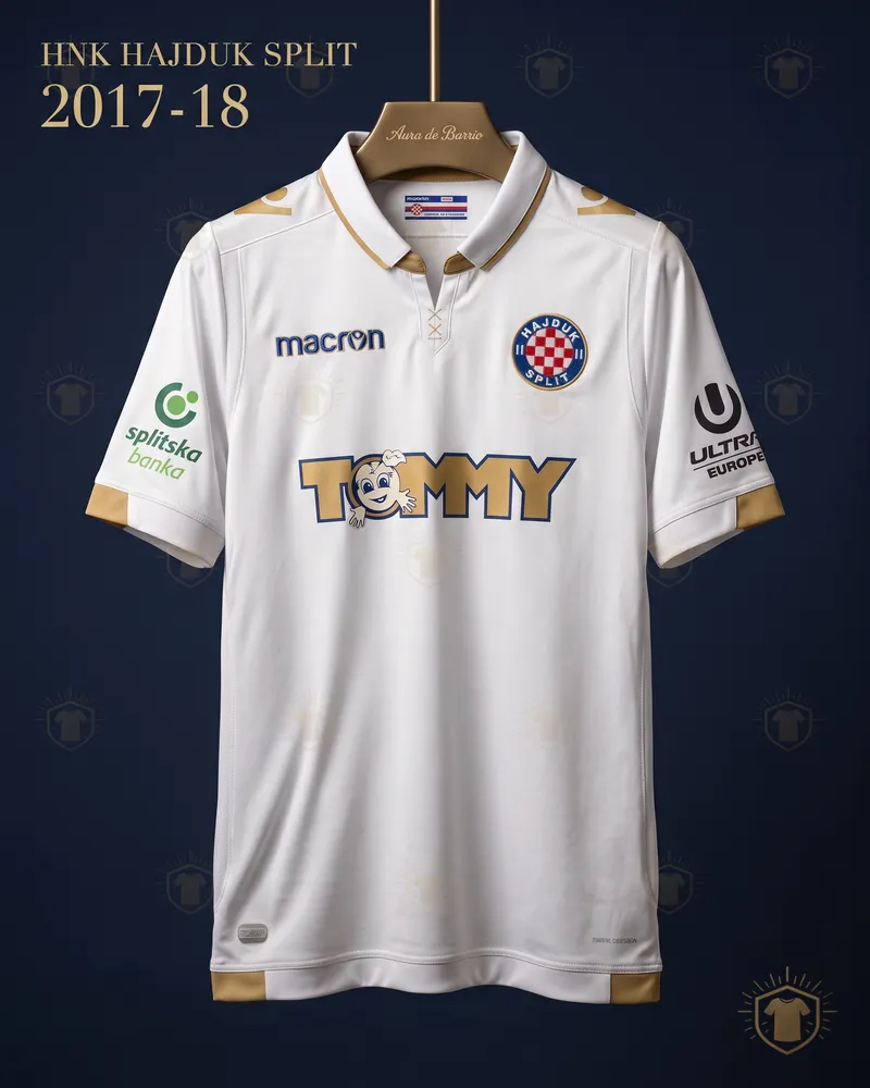 Camiseta local 2017–18 de HNK Hajduk Split (recreación)