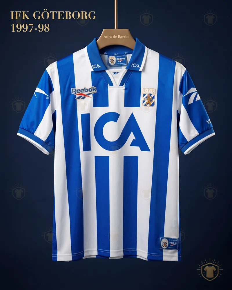 Camisa titular 1997–98 de IFK Göteborg (recriação)