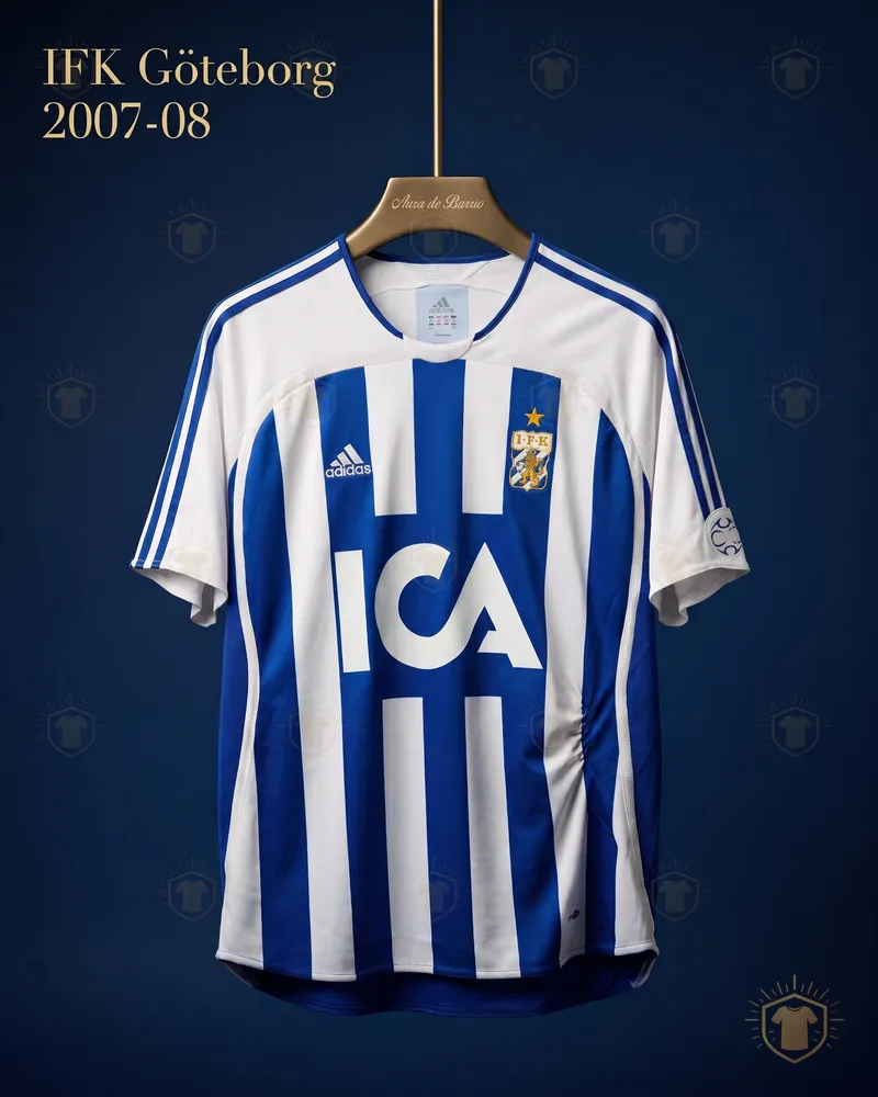Camisa titular 2007–08 de IFK Göteborg (recriação)