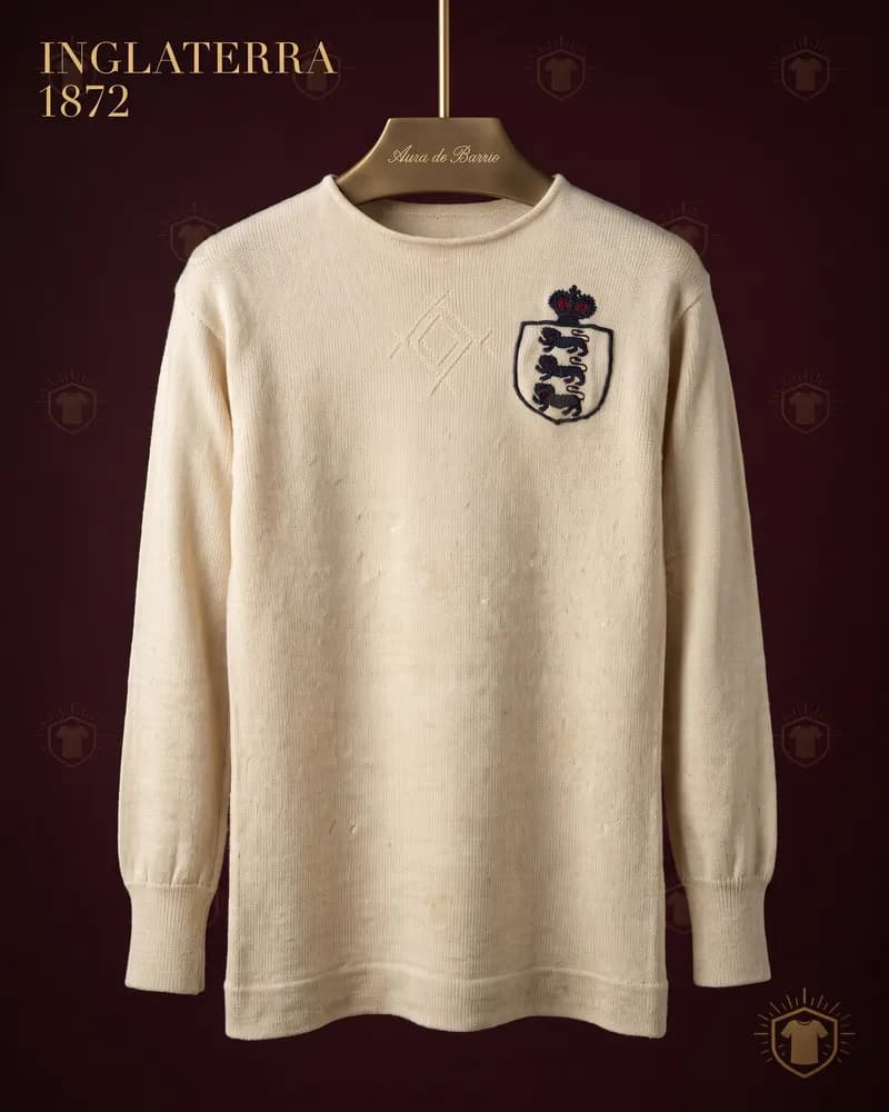 Camiseta local 1872 de Inglaterra (recreación)