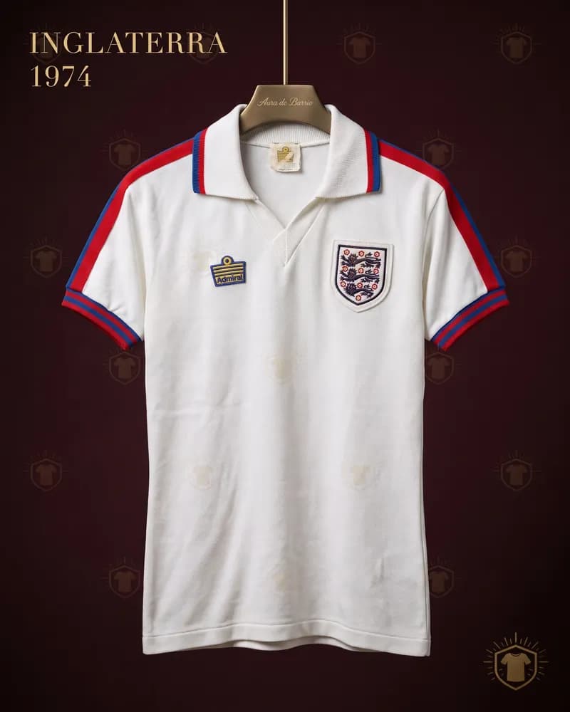 Camiseta local 1974 de Inglaterra (recreación)