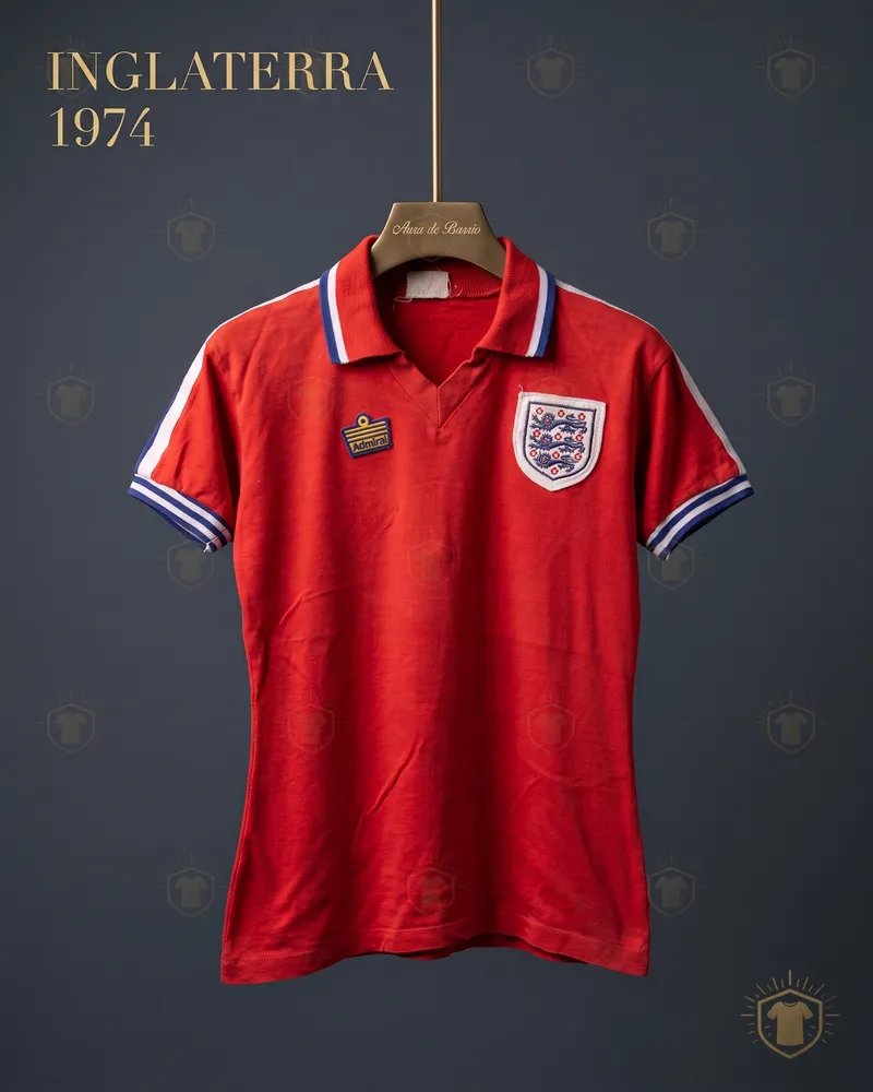 Camiseta visitante 1974 de Inglaterra (recreación)