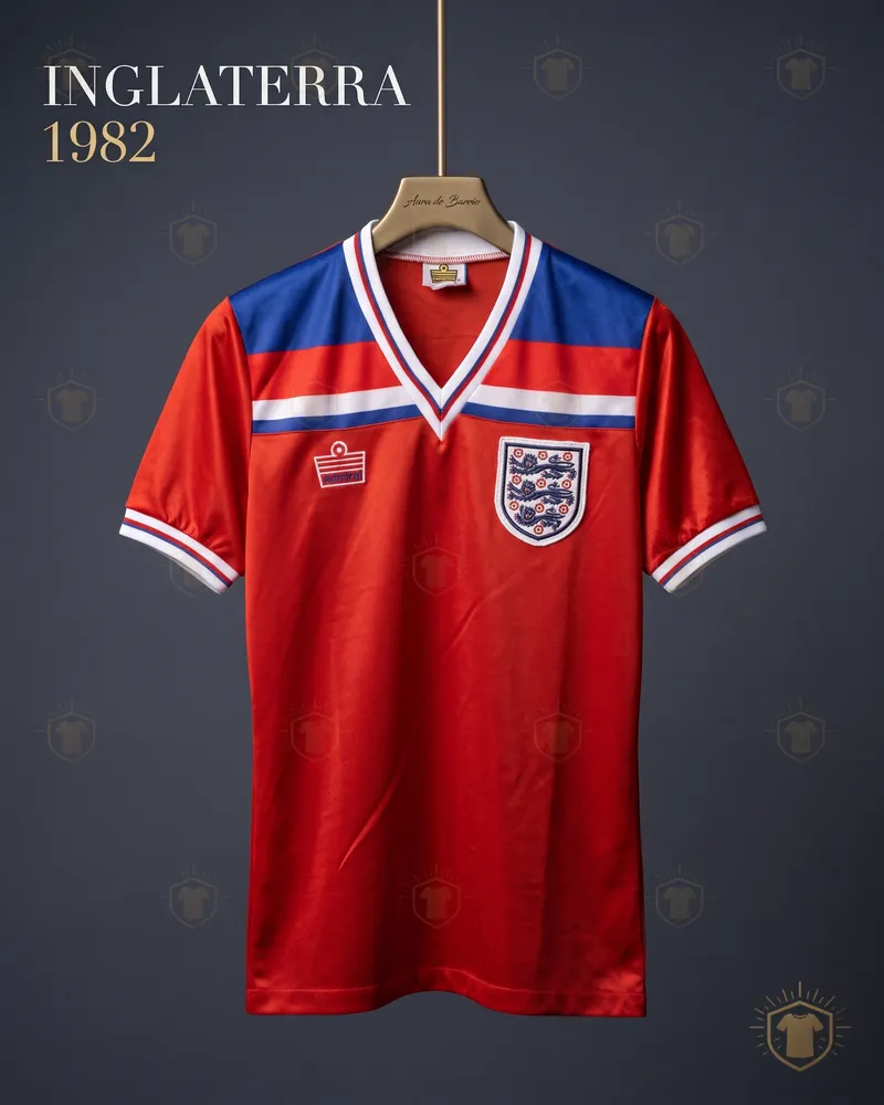 Camiseta visitante 1982 de Inglaterra (recreación)