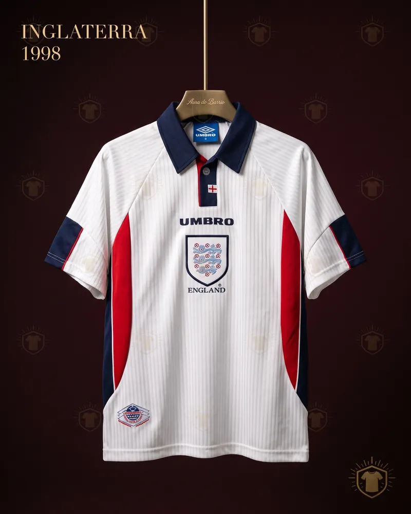 Camiseta local 1998 de Inglaterra (recreación)