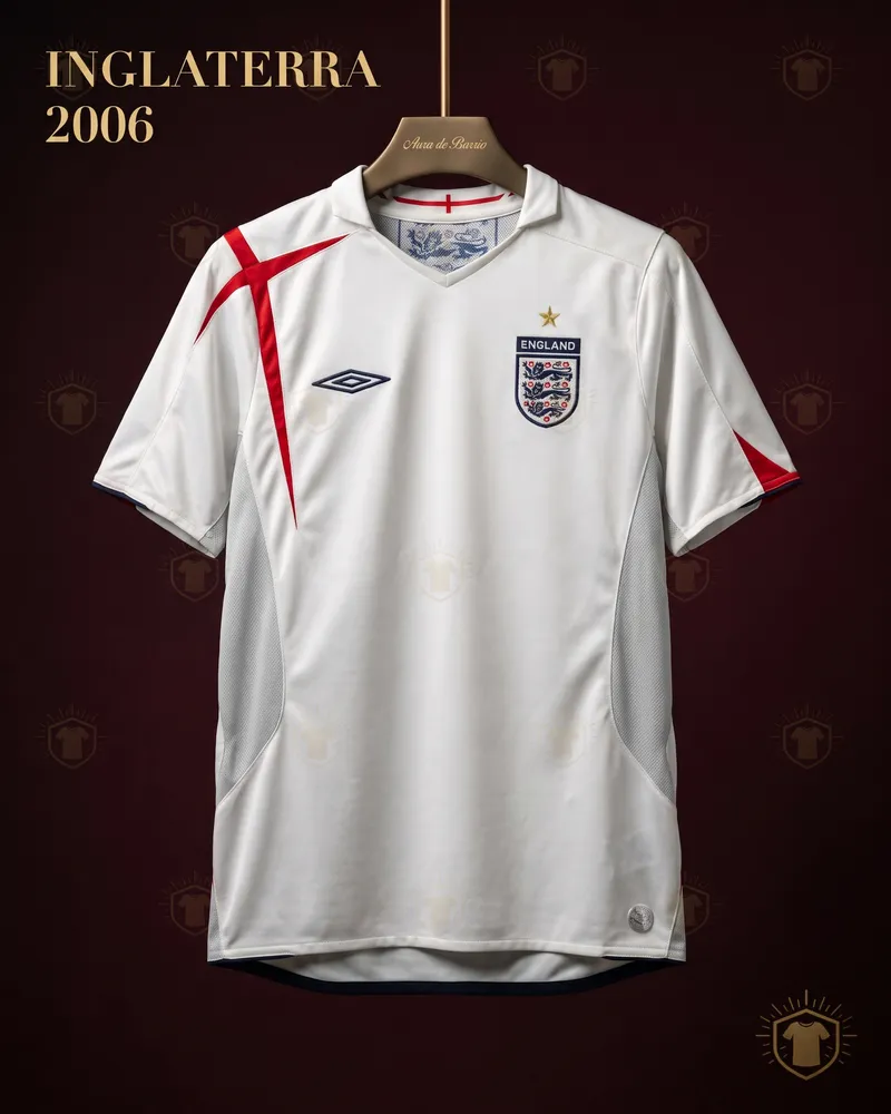 Camiseta local 2006 de Inglaterra (recreación)