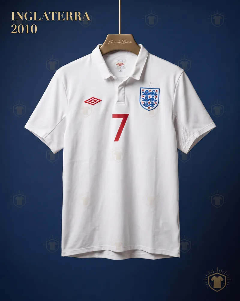 Camiseta local 2010 de Inglaterra (recreación)