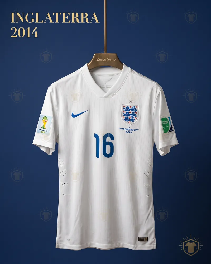 Camiseta local 2014 de Inglaterra (recreación)