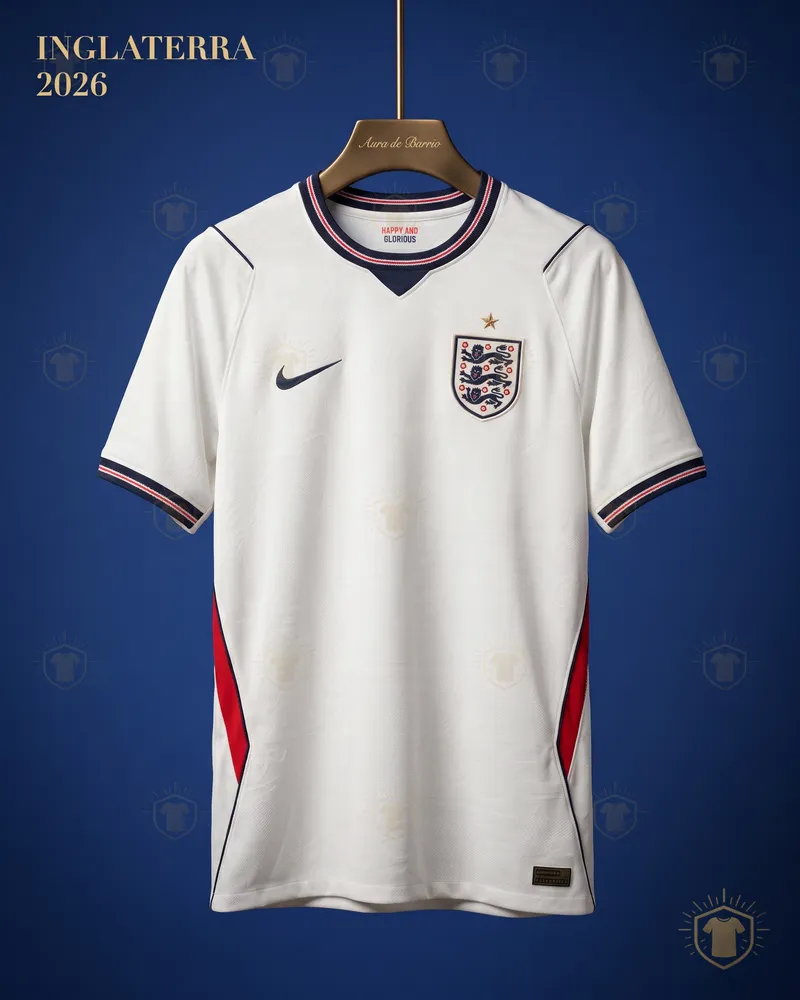 Camiseta local 2026 de Inglaterra (recreación)
