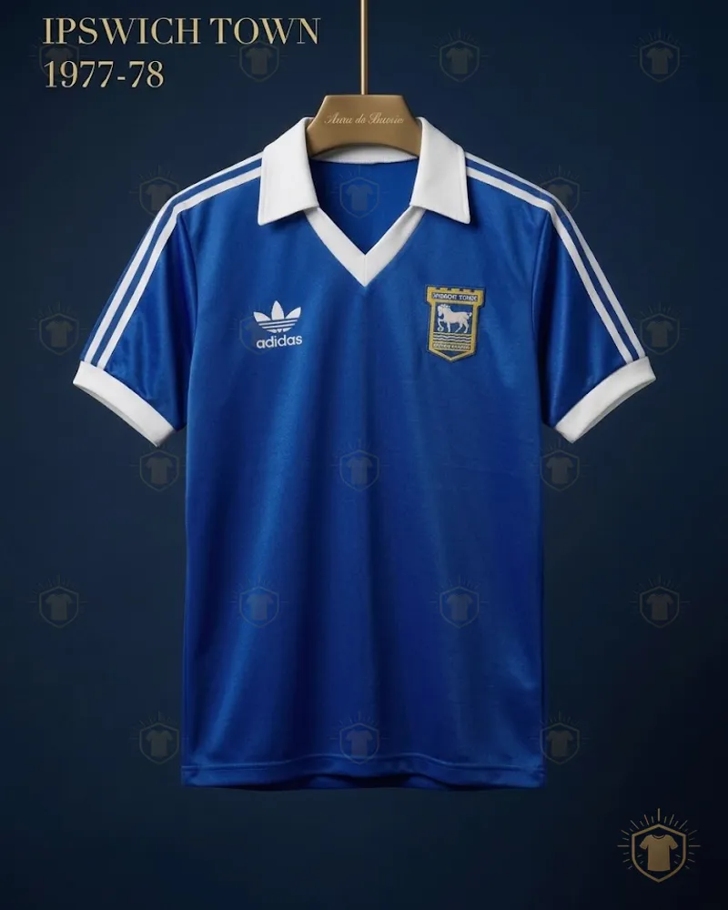 Camiseta local 1977–78 de Ipswich Town (recreación)