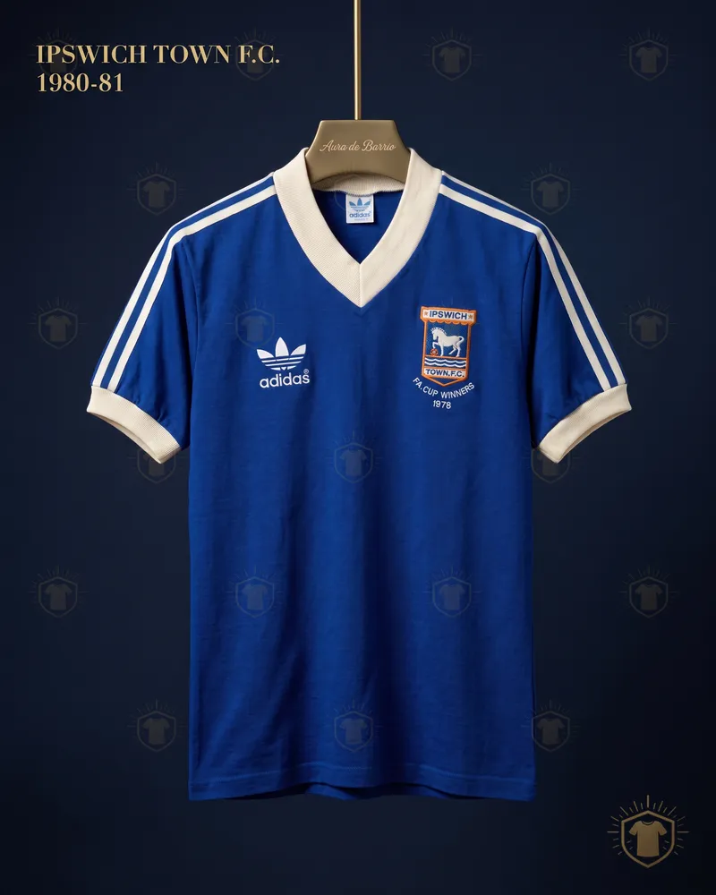 Camiseta local 1980–81 de Ipswich Town (recreación)