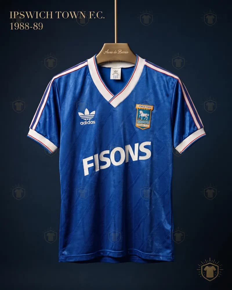 Camiseta local 1988–89 de Ipswich Town (recreación)