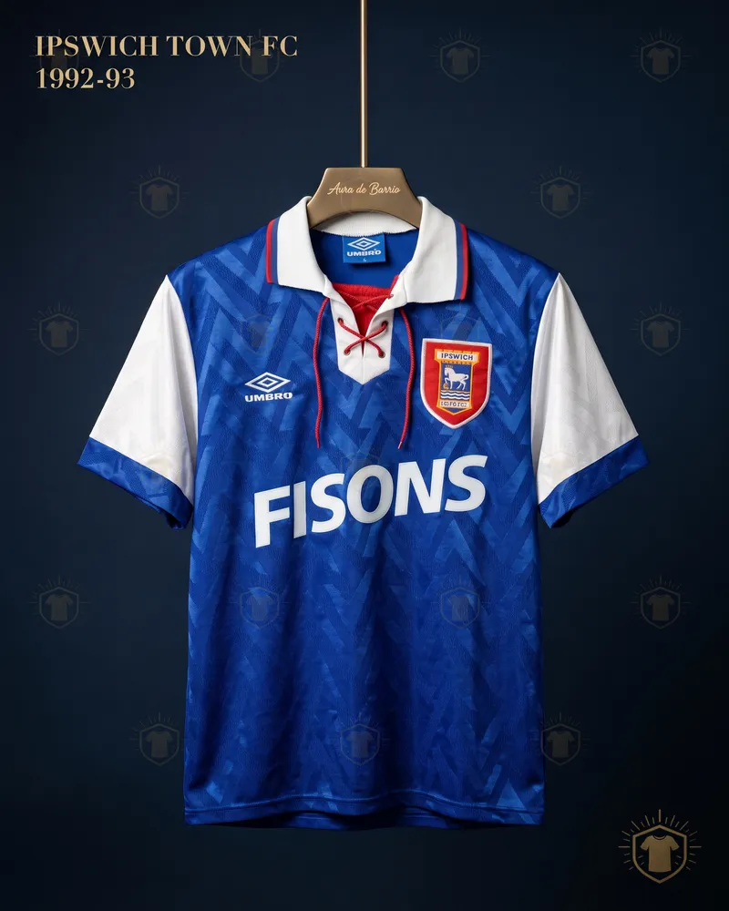Camiseta local 1992–93 de Ipswich Town (recreación)