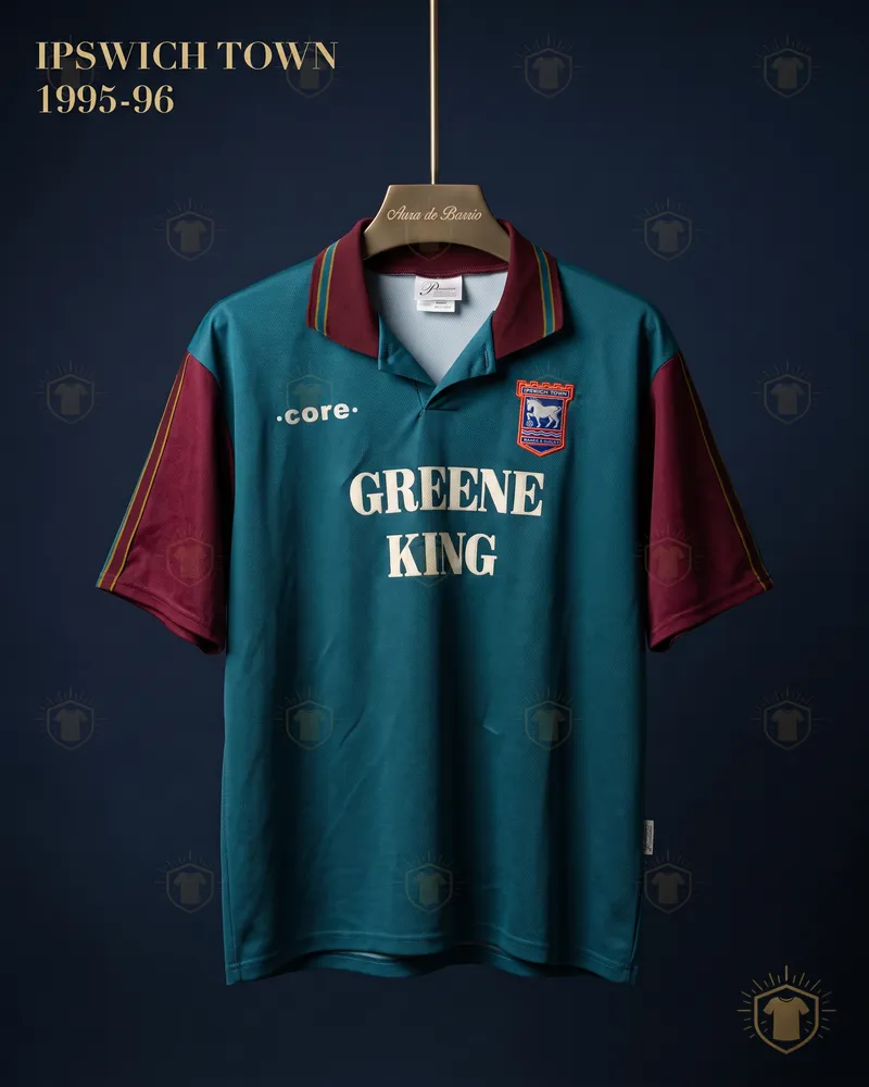 Camiseta visitante 1995–96 de Ipswich Town (recreación)