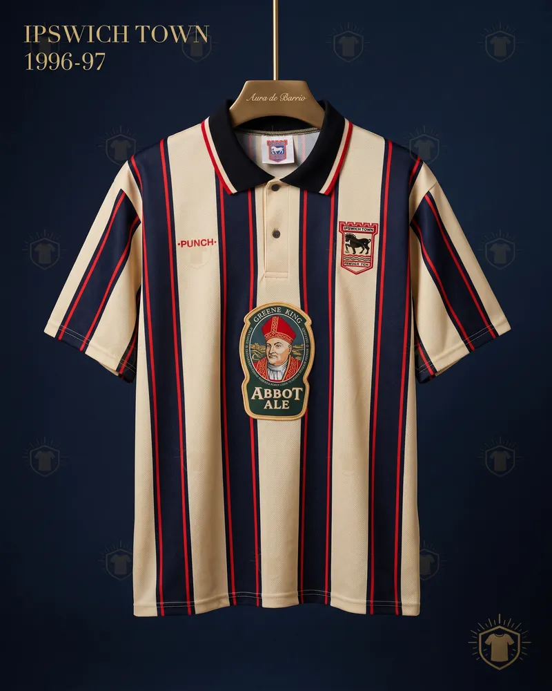 Camiseta visitante 1996–97 de Ipswich Town (recreación)